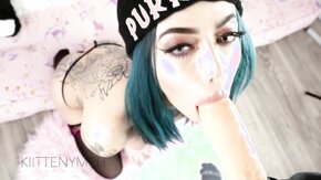 Kiittenymph - Emo Teen Pussy Stretching Joi