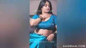Nila Nambiar In Blue Saree Uncut (2024) Tamil Hot Short Film