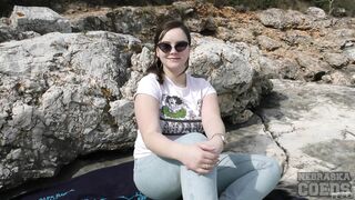 On Vacation With Vanessa Klein In Croatia Risky Public Masturbation On Beach 1