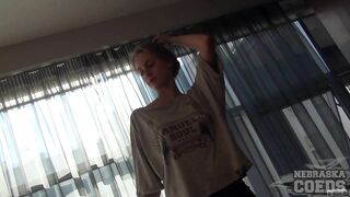 Eurotrip Viola Drinking Champagne Dancing To Rap Music And Using Her New Rabbit Dildo