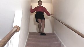 Red shirt woman