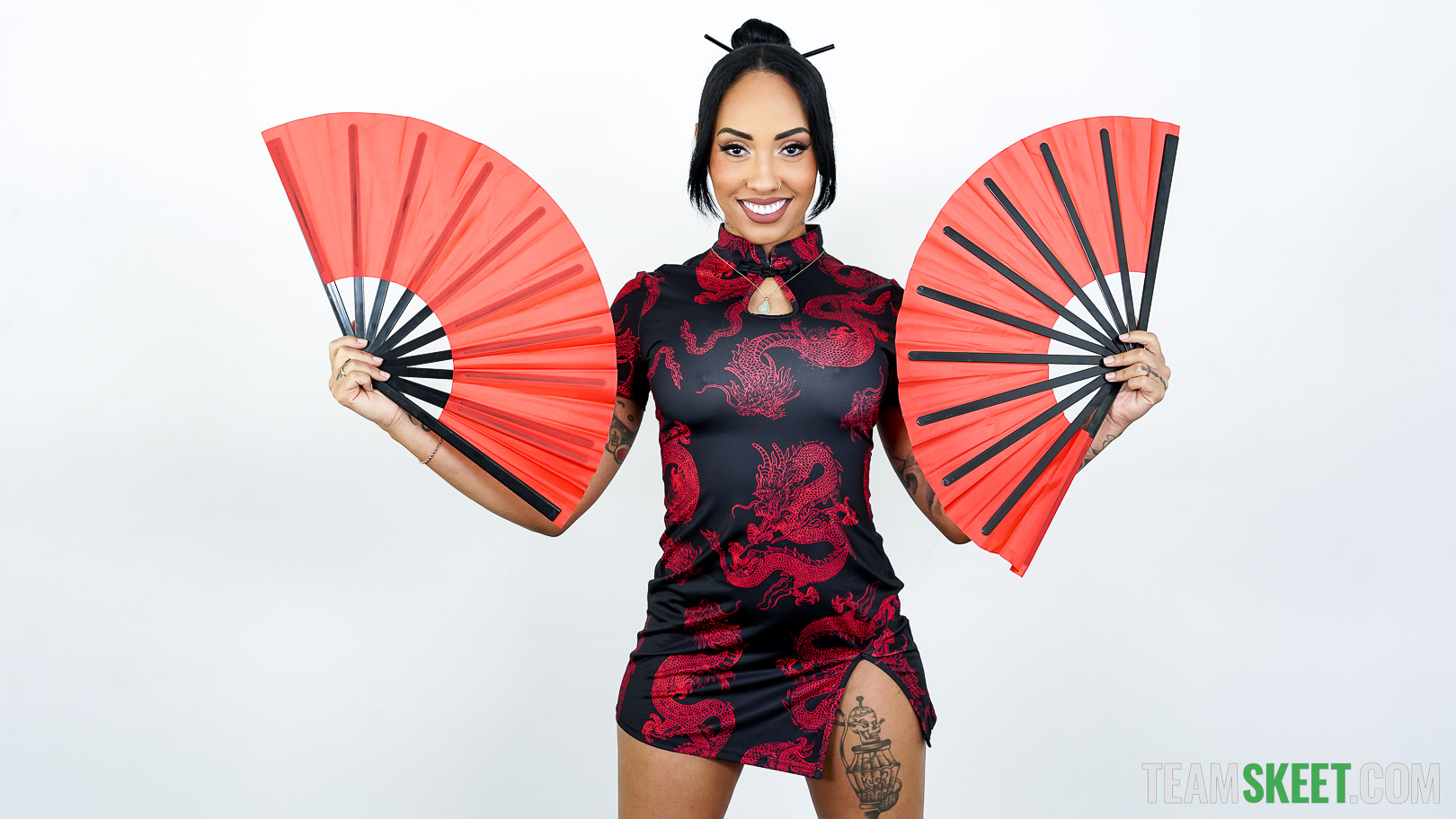 Kona and Luna are just two babes who love to party. The sneaky chicks try to come back home undetected, but they’re caught by their stepbrother, Peter. As they try to sneak in through a window, the girls get stuck. Peter uses the situation to his advantage, lifting their skirts and admiring their red undies. The girls are shocked but even more so turned on by their stepbrother when he starts playing with their pussies. They’ve never known their tattle tale stepbrother to be so daring, and now seeing this risque side of him, they’re super horny for him. Peter still wants to snitch on his stepsisters for sneaking out, but the stepsiblings come to an agreement. Now that they’re all horny, Peter is willing to turn a blind eye to their night of partying if they agree to fuck. The girls are more than down for a little fuck sesh, so they move to the living room, where the fun truly begins.