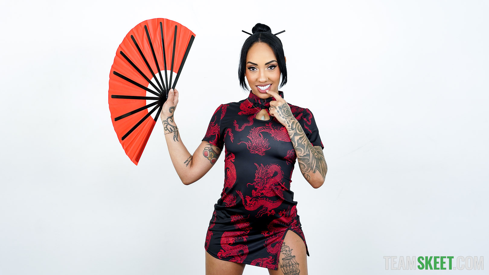 Kona and Luna are just two babes who love to party. The sneaky chicks try to come back home undetected, but they’re caught by their stepbrother, Peter. As they try to sneak in through a window, the girls get stuck. Peter uses the situation to his advantage, lifting their skirts and admiring their red undies. The girls are shocked but even more so turned on by their stepbrother when he starts playing with their pussies. They’ve never known their tattle tale stepbrother to be so daring, and now seeing this risque side of him, they’re super horny for him. Peter still wants to snitch on his stepsisters for sneaking out, but the stepsiblings come to an agreement. Now that they’re all horny, Peter is willing to turn a blind eye to their night of partying if they agree to fuck. The girls are more than down for a little fuck sesh, so they move to the living room, where the fun truly begins.