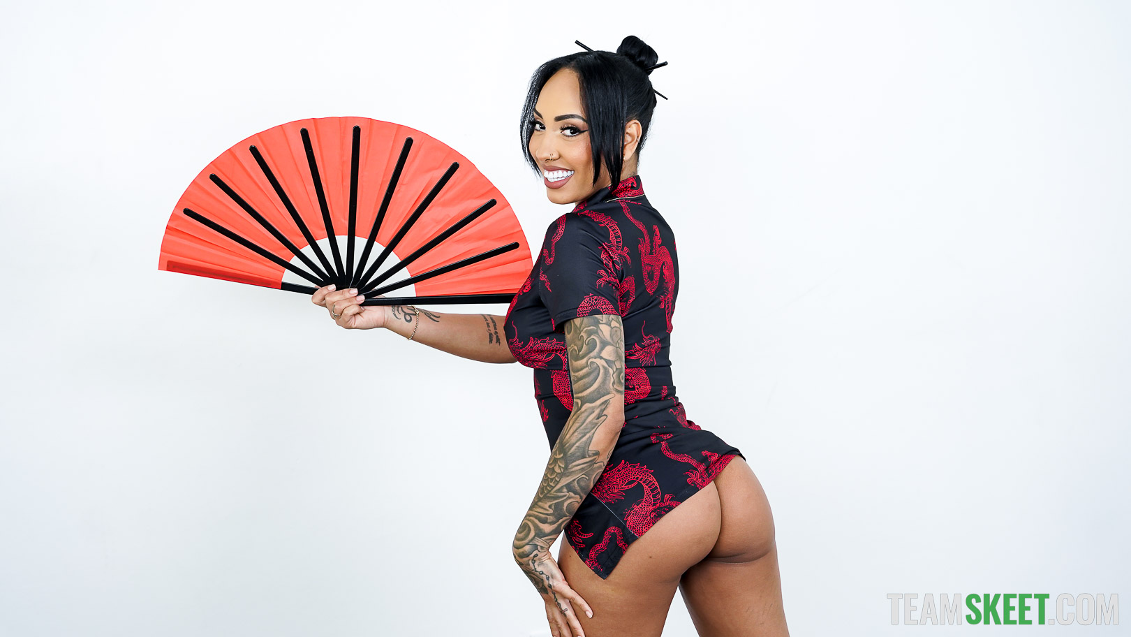 Kona and Luna are just two babes who love to party. The sneaky chicks try to come back home undetected, but they’re caught by their stepbrother, Peter. As they try to sneak in through a window, the girls get stuck. Peter uses the situation to his advantage, lifting their skirts and admiring their red undies. The girls are shocked but even more so turned on by their stepbrother when he starts playing with their pussies. They’ve never known their tattle tale stepbrother to be so daring, and now seeing this risque side of him, they’re super horny for him. Peter still wants to snitch on his stepsisters for sneaking out, but the stepsiblings come to an agreement. Now that they’re all horny, Peter is willing to turn a blind eye to their night of partying if they agree to fuck. The girls are more than down for a little fuck sesh, so they move to the living room, where the fun truly begins.