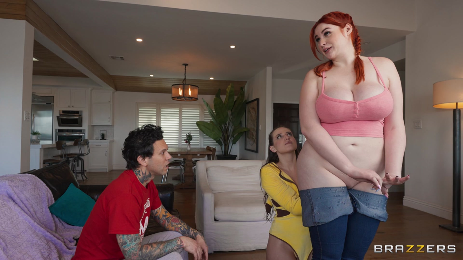 Aubree just wants to get dicked by her boyfriend, Small Hands – but he is too busy playing video games. Aubree decides to surprise fist her roommate Abigaiil instead – and it goes well at first – but Aubree ends up with her fist stuck in Abi! As much as they try to avoid it, they have to ask for Small Hands’ help getting her free – which leads to a totally depraved threesome!