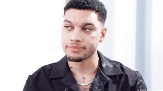 Tattooed hottie gets extreme gangbang