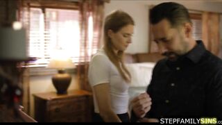 Stepdad caught stepdaughter masturbating