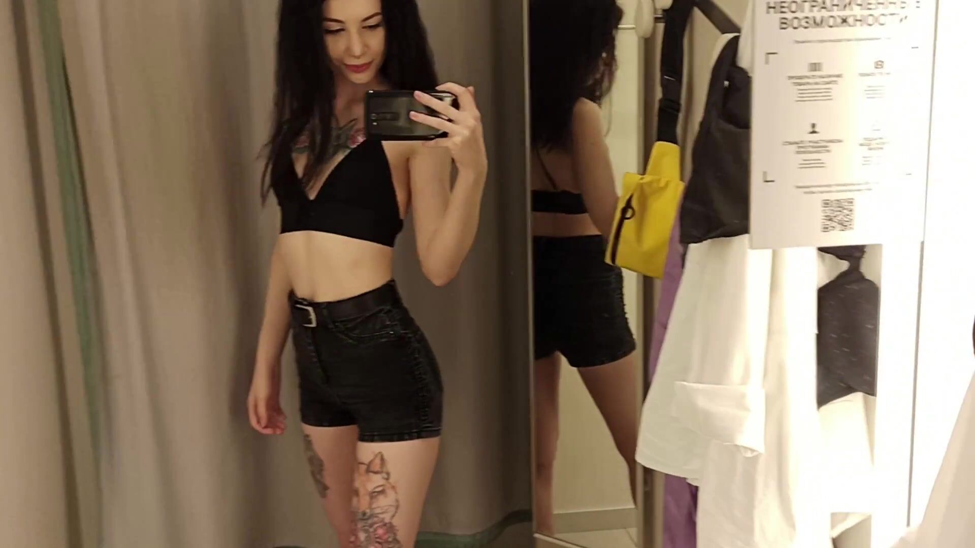 Alessia Moore - Horny Girl Masturbates in a Fitting Room