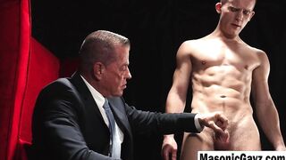 Strict Master spanks the ass of Twink teen