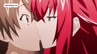 Busty redhead rocks xmas outfit riding cock with tight titjob ⋆ Highschool DxD Parody