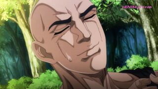 Bara muscle hunter fucks ass open in hard park breeding