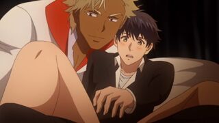 Fiery prince claims bride with soft yaoi kisses & deep loving gay animation sex