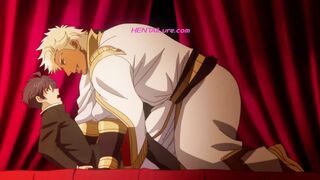 Fiery prince claims bride with soft yaoi kisses & deep loving gay animation sex