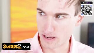 Busty stepmom gives a deep blowjob