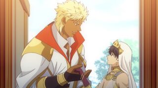 Titan dominates bride in bed after erotic anime feast