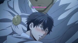 Fevered uke is healed all night by thick cock & raw thrusts ○ Dubbed Gay Anime