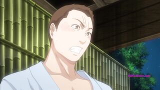 Muscular Man Stretches Tight Hole