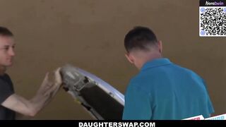 Busty brown-haired likes getting doggystyle from her steamy boyfriend