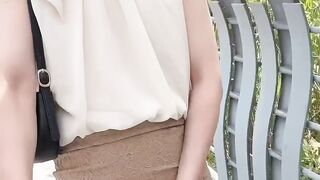 EliaBlaine - Outdoor Cumshots in Public Compilation
