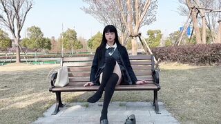 Suki TRANS (Elia Blaine) Transgirl Takes Bold Cumshots Outdoors