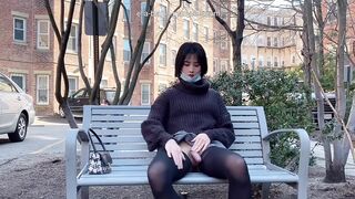 Elia Blaine - 7 Outdoor Cumshots  Pissing Compilation