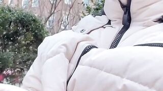 Elia Blaine - Outdoor Pee And Cum Compilation