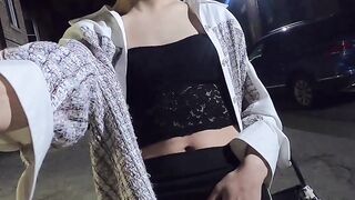 Elia Blaine - Outdoor Pissing Multiple Cumshots