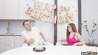 Sexy Little Blonde Teen Cutie: A Birthday Threesome Surprise