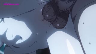 Blue-Haired Hentai Babe Takes Thick Cock