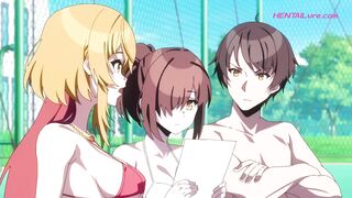 Cutie straddles cock on track as crowd cheers sweaty handjob ⋆ Exclusive Dubbed Anime