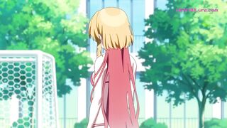 Cutie straddles cock on track as crowd cheers sweaty handjob ⋆ Exclusive Dubbed Anime