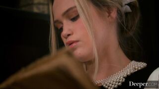 Busty Blonde Teen Cutie: Schoolmaster