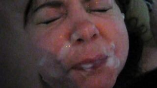 Piss And Cum Facial For Fat Pig Susan Kirsch