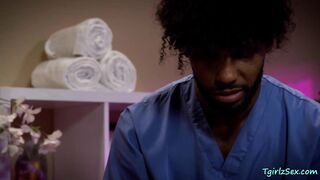 Shemale Massage Turns Into Passion