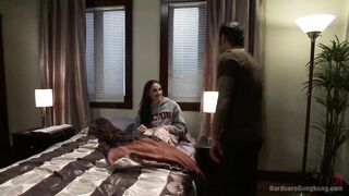 Dirty girlfriend Sheena Ryder gets covered in cum