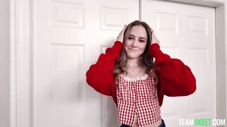 Sexy Little Brunette Teen Cutie: First Scene Ever