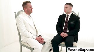 White Suit Daddy Gives Handjob