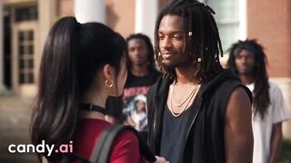 Shy Asian Girl Got Destroyed By Black Student On First Day Of College
