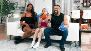 Slam Dunking Shecocks 100% TGirls Leilani Lei and Haven Rose (1080)