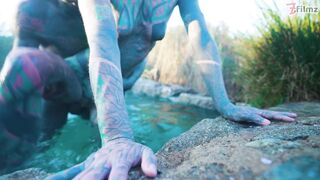 Anuskatzz cums in water