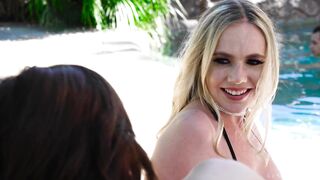 DP Swingers Trans Kora Del Rio  Joins Open Couple In The Pool (1080)