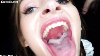 That's it girl, deepthroat it off!