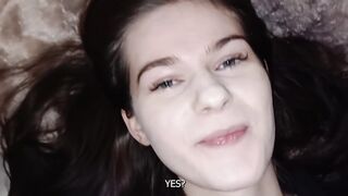 Cute Skinny Big Booty Brunette Teen Tight Pussy Pounded Hard