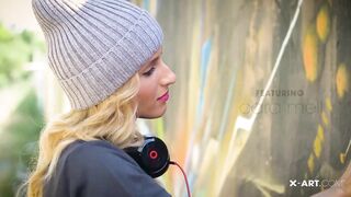 Euro Beauty Reaches Fingered Orgasm