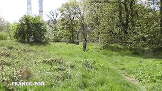 French Beauty Gets Forest Sex