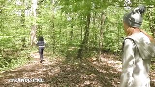 French Beauty Gets Forest Sex