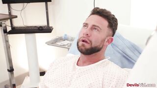 Petite nurse deepthroating her patient
