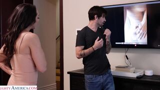 Lilly Hall exposes her dirty phone videos to her neighbor!  [2160p]
