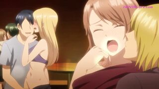 Group sex with busty MILF public creampie and tits out (ENG Dubbed) (Exclusive)