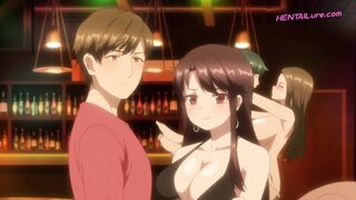 Group sex with busty MILF public creampie and tits out (ENG Dubbed) (Exclusive)
